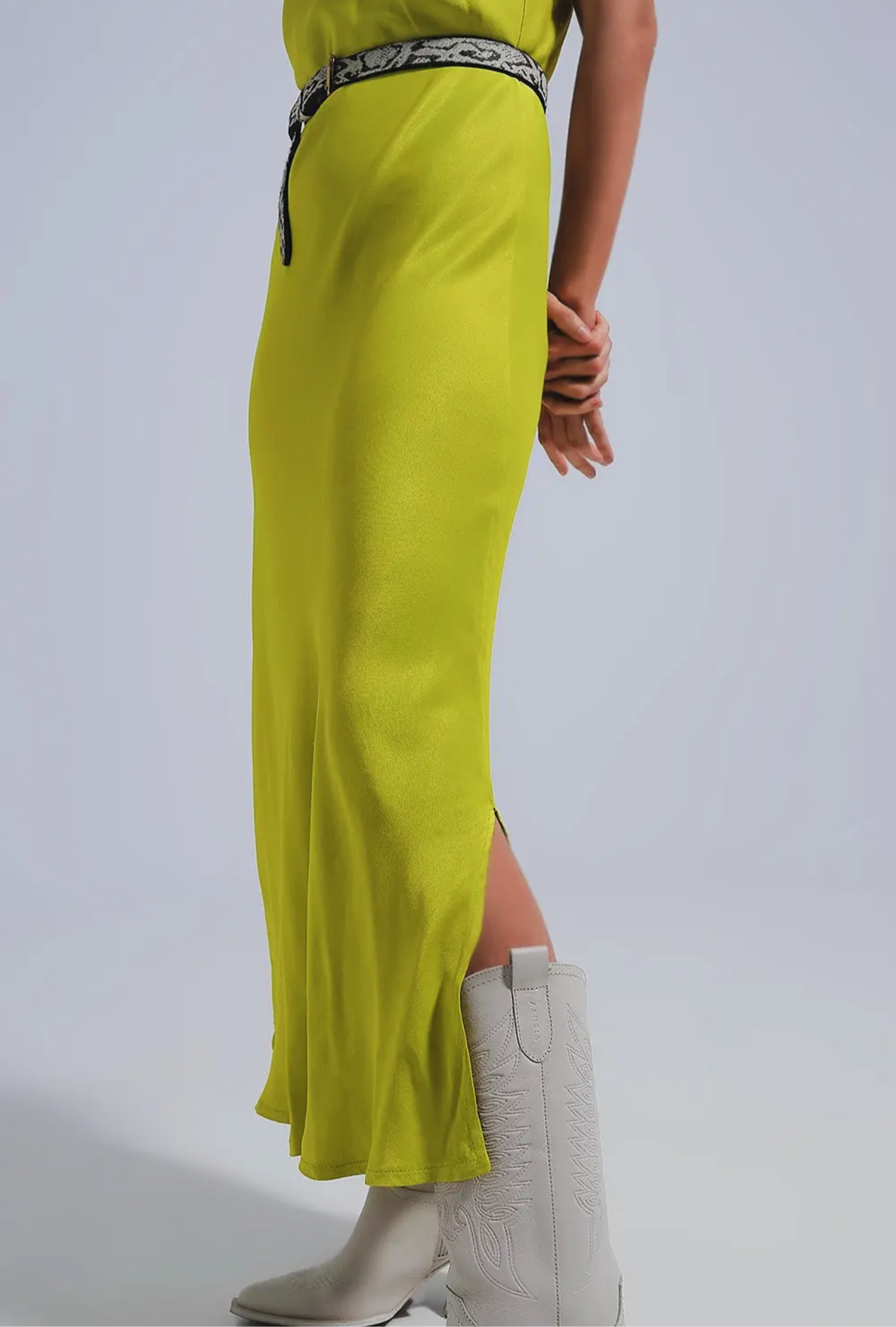 Lime luxe dress