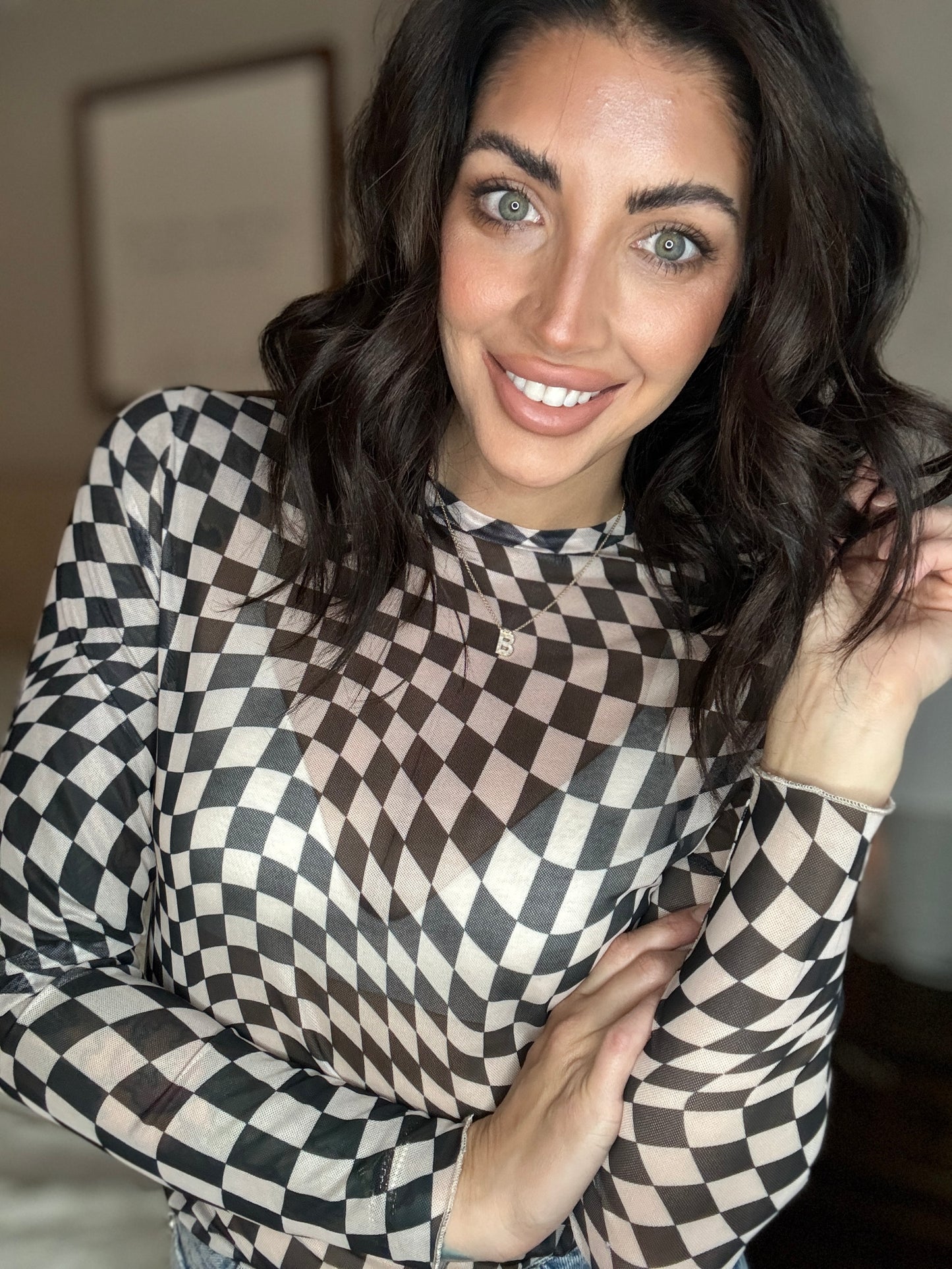 Checkered out top