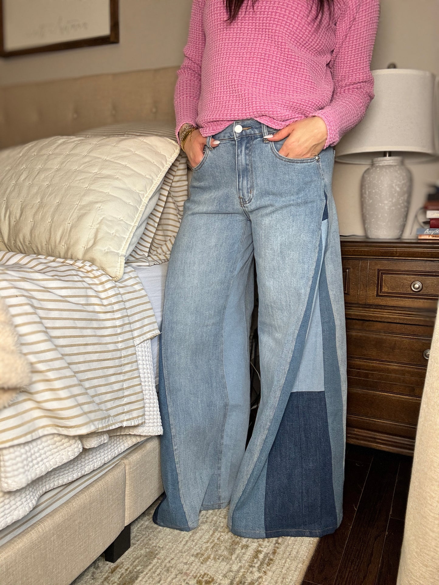 The free bird wide leg denim