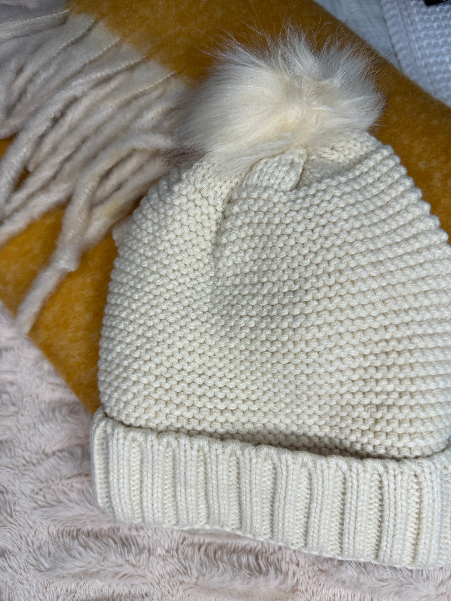 Oatmeal Beanie with Sherpa lining