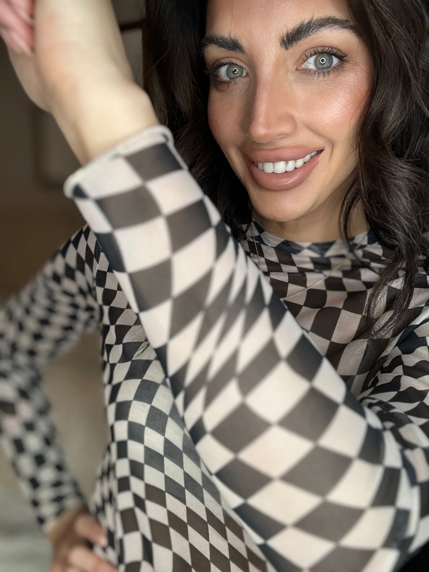 Checkered out top