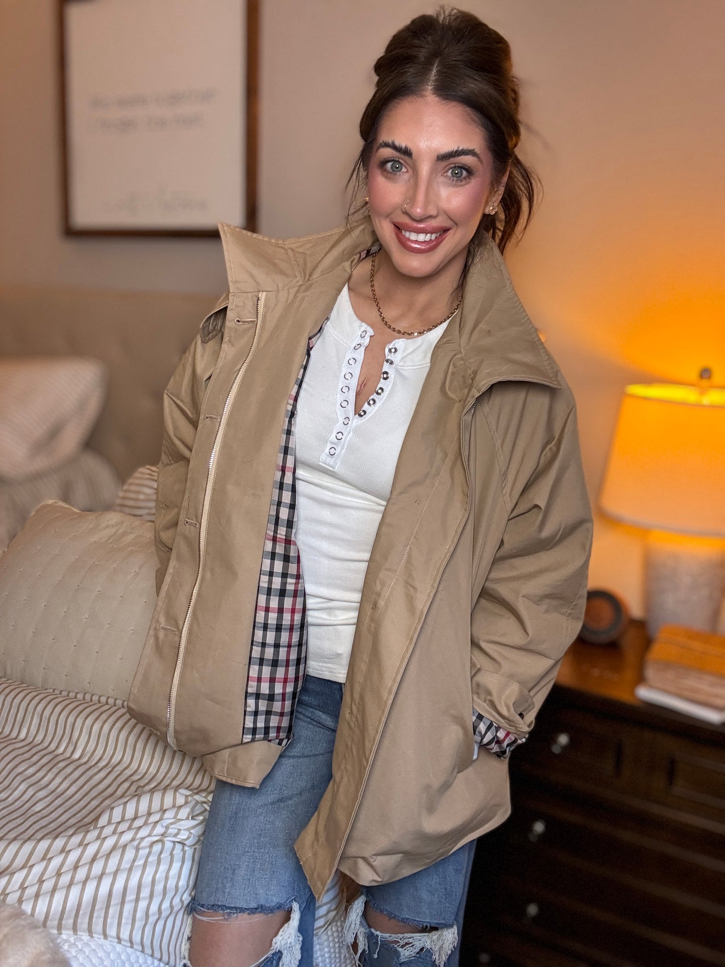 The Kensington trench (plus size friendly)