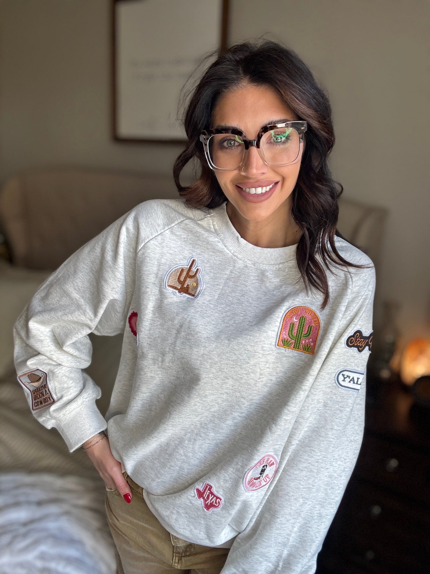 Desert patches sweatshirt