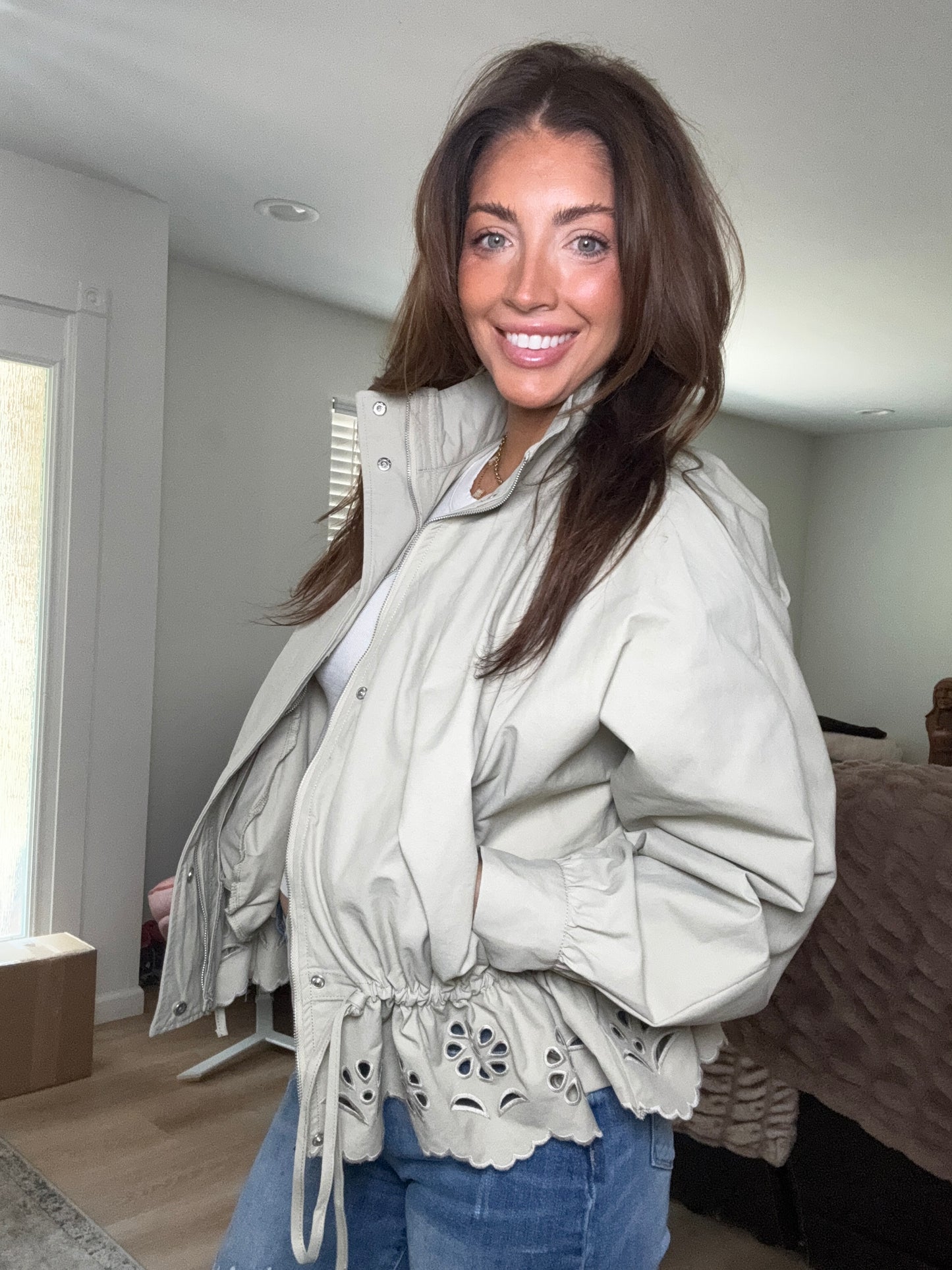 The sage scalloped jacket