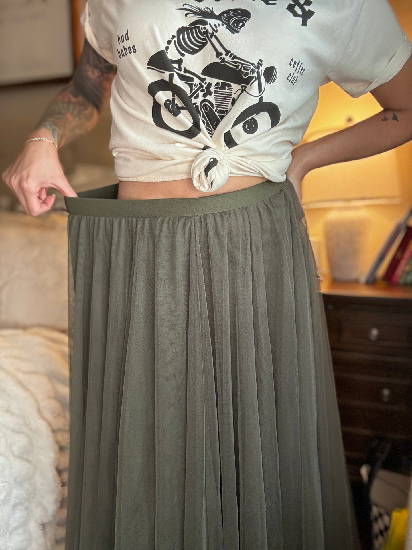 Olive Green skirt