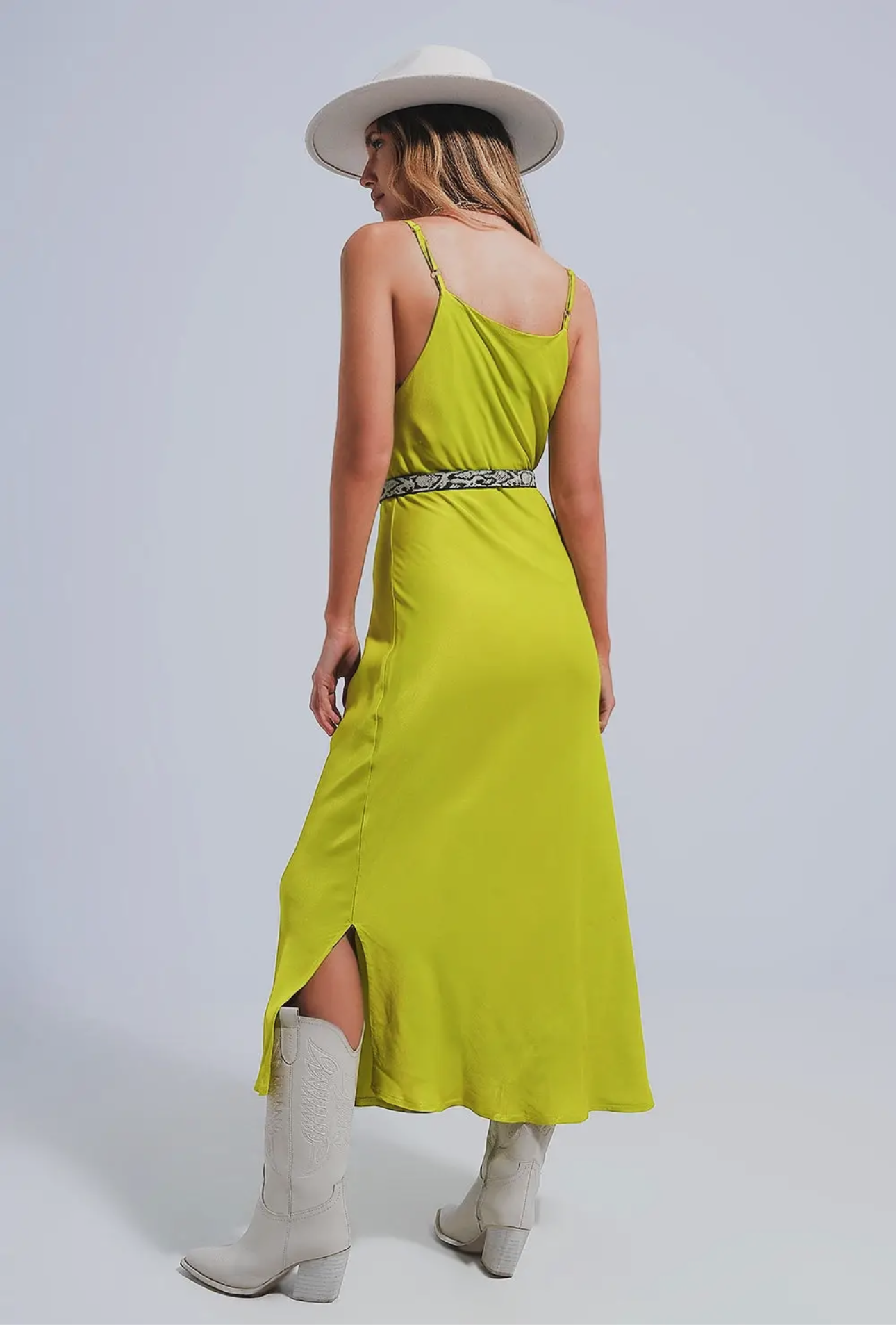 Lime luxe dress