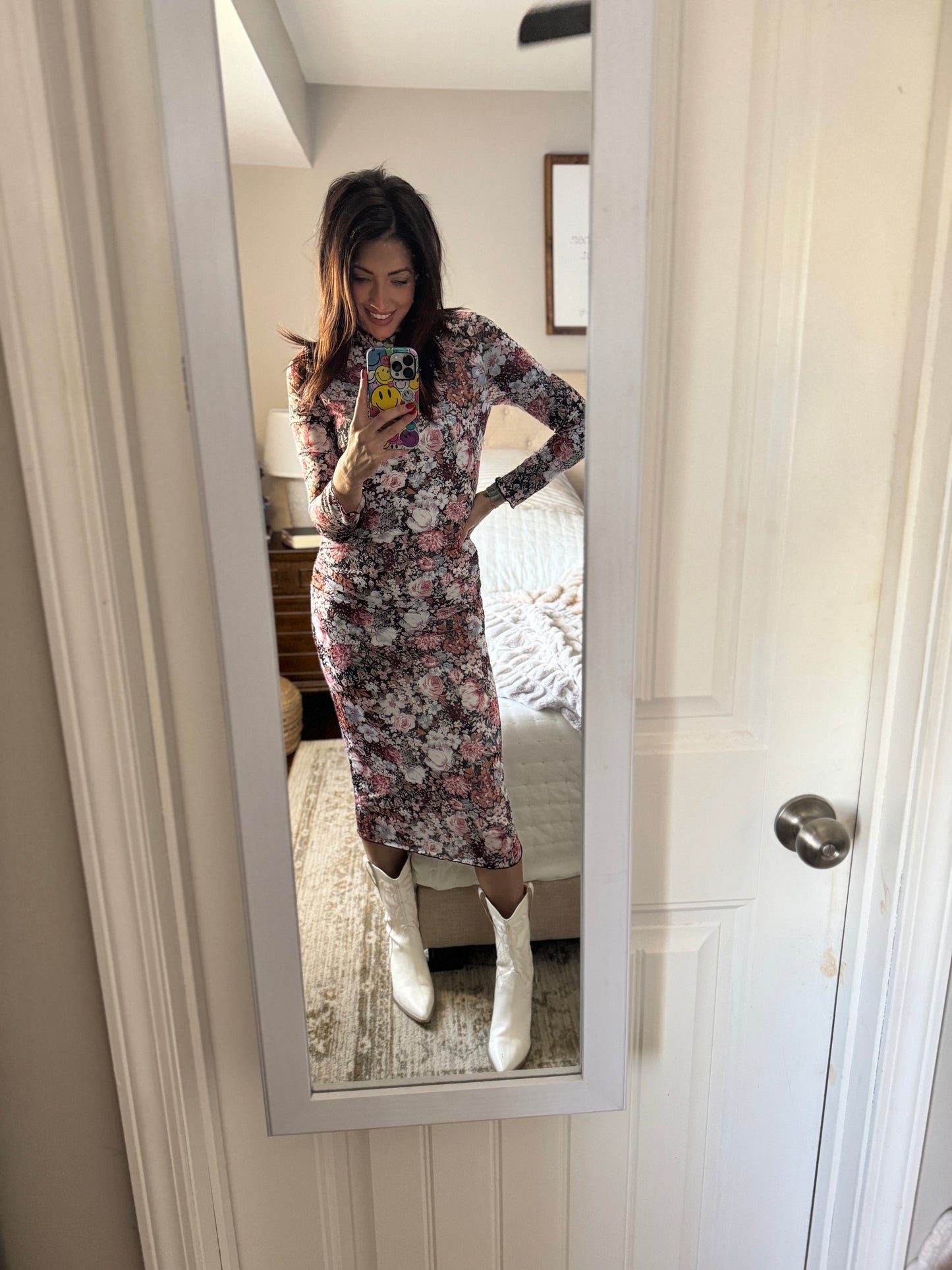 Floral midi dress