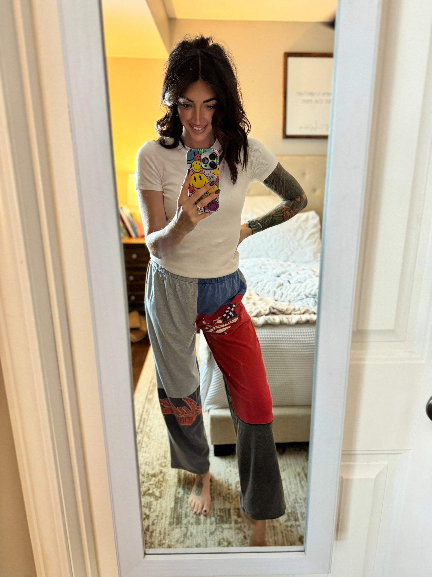 Upcycled tshirt pants