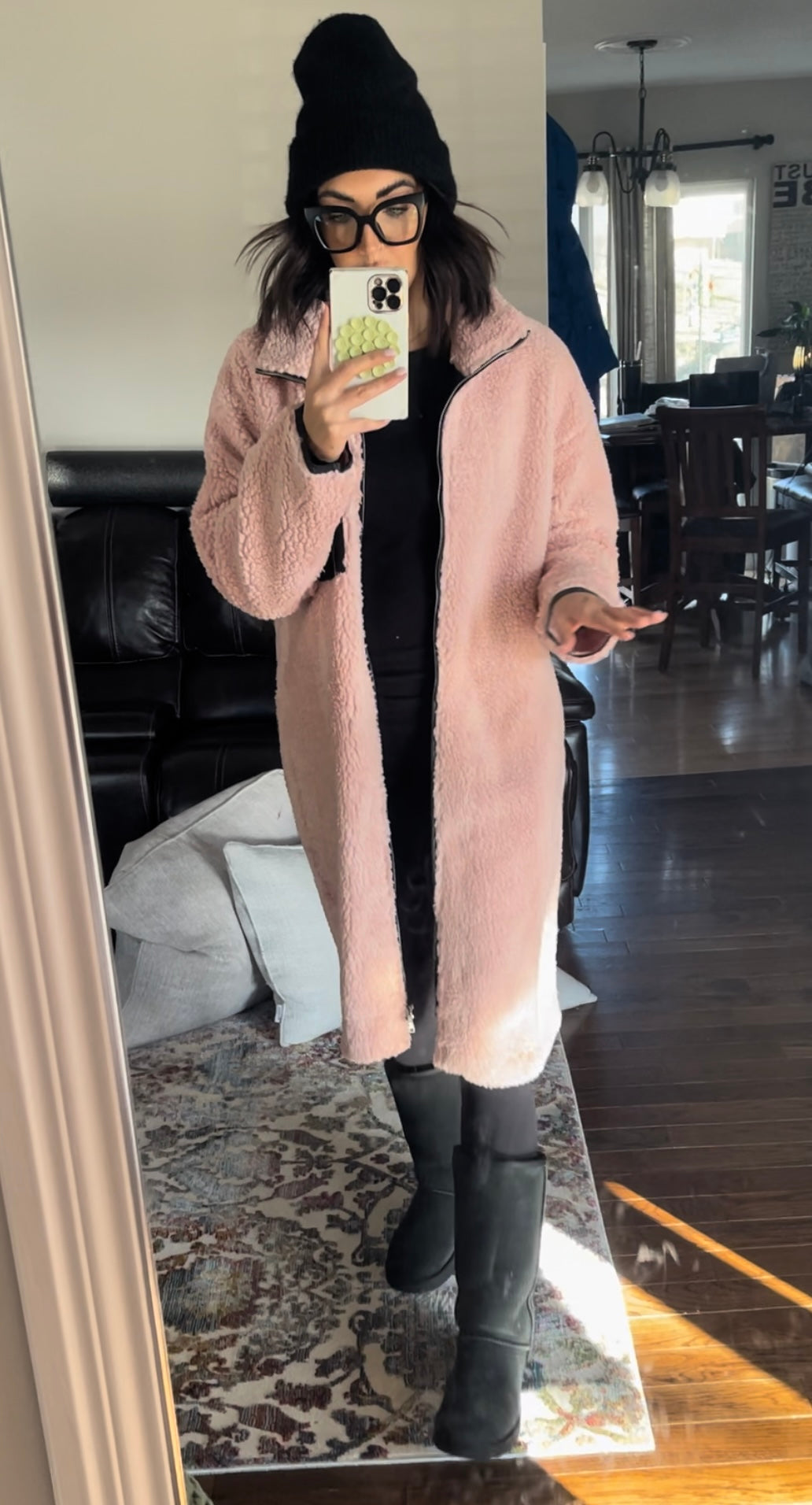 OVERSIZED LONG SHERPA COAT