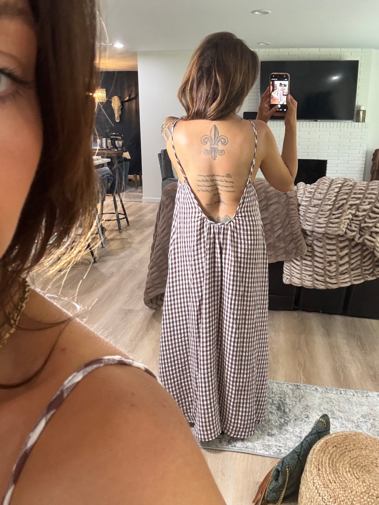 The Sweet Tea Gingham Maxi Dress