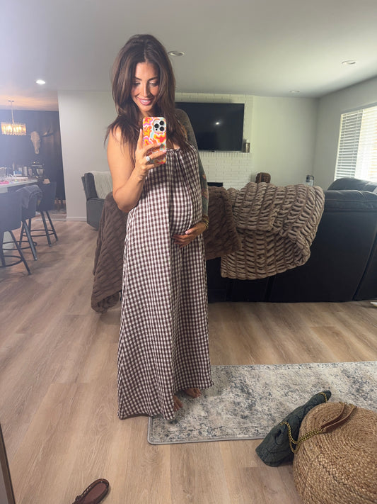The Sweet Tea Gingham Maxi Dress