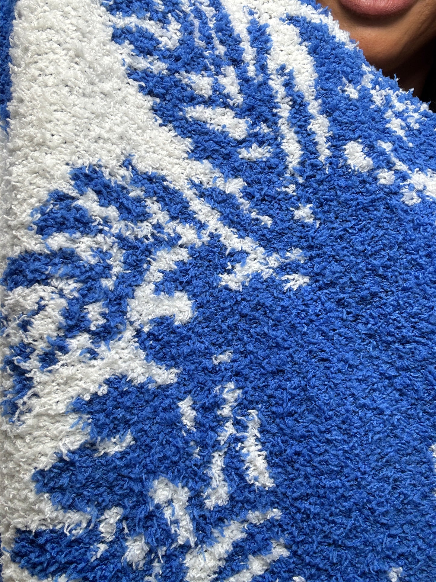 Blue jungle Luxe blanket