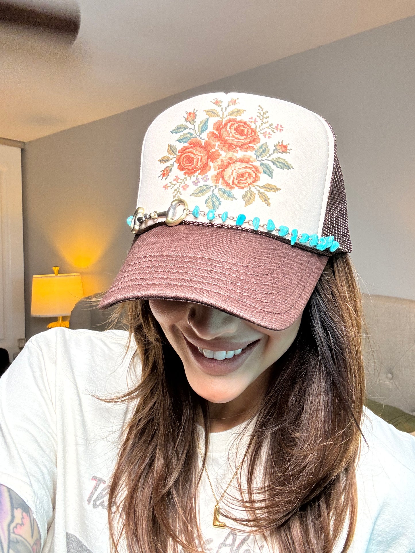Cross stitch trucker